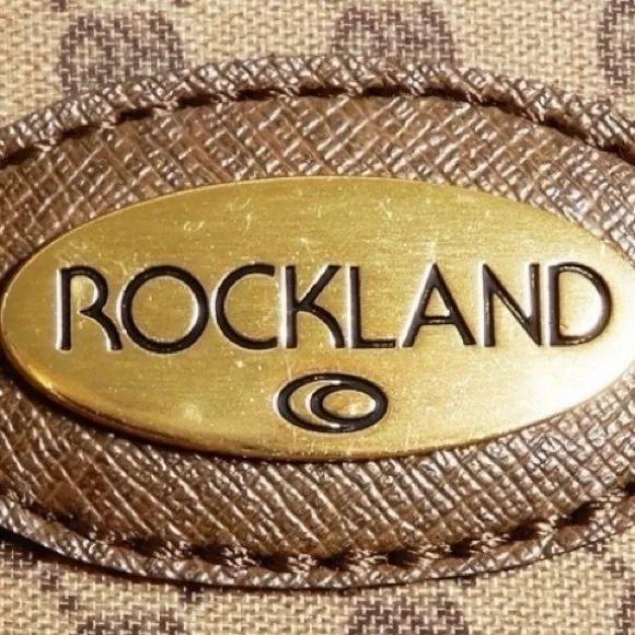 Rockland Signature Print Travel Satchel NWT – Structured Weekender - Picture 3 of 9